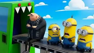 Gru Trouble : Minions Face the Machine 🟢⚙️ | Funny Minion Animation