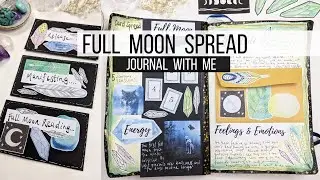 Full Moon Journal Spread | Journal with me