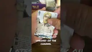 Attack on Titan final season trading card unboxing. #attackontitan