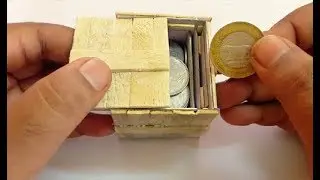 Homemade Cardboard Puzzle Box With Secret Lock DIY | Popsicle or Ice Cream Stick Puzzle Box