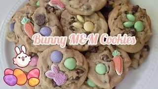 Bunny M&M Cookies for Easter!