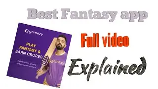 Gamezy Fantasy App ||Full Details in Hindi||