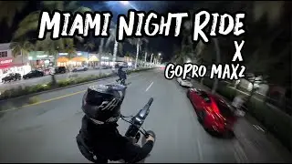 Miami Night Ride | Minor Accident | GoPro 360