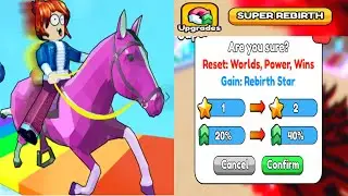 [🐊 Brainrot] Horse Race - SUPER REBIRTH Roblox Simulator Gameplay