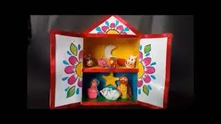 RETABLO AYACUCHANO CON 2 CAJITAS DE T&Eacute;
