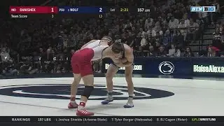 Wrestling: Indiana's Jake Danishek vs. Penn State's Jason Nolf - 157 Lbs.