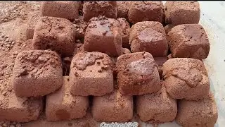 |ASMR| Red dirt Full with stones Dry Crumbling and Dust play 🌪️