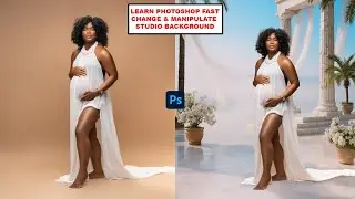 Learn Photoshop Fast //  Change & Manipulation Studio Background  Easily 