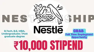 ➤ NESTERNSHIP | ₹10,000/MONTH STIPEND + FREE JOB OPPORTUNITY | BE, B.Tech | All Are Eligible 🔥🔥