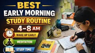 Best Early Morning Study Routine (4&ndash;8 AM)#study#morningstudy#livestream