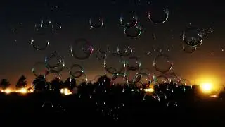 Geometry Nodes Swirling Bubbles - Blender Eevee Animation