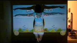 Play Angry Birds on 100 inch screen! Samsung Galaxy BEAM projector Smartphone