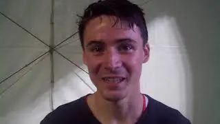 Princeton's Conor Lundy talks after earning 2nd team All-American honors