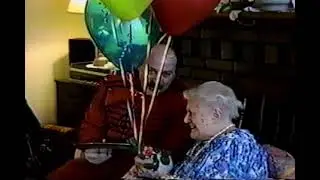 Singing Telegram for my 100 Year Old Grandma on Her Birthday - Montreal 1995