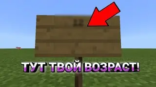 На этой табличке твой возраст!//Приколы//Майнкрафт|