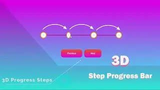 Multi Step Progress Bar in HTML CSS & JavaScript | Step Progress Bar using Html, CSS & JavaScript