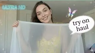 4k Try-On Haul See Everything |Transparent Dress, Lingerie & Bikini Try-On Haul With Me (2025) 