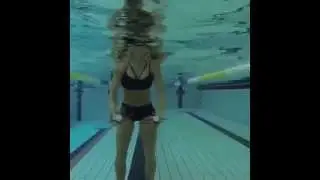 Genevieve LaCaze (Australian Olympian) using Aqua Bladez for rehab