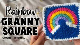 How To Crochet: RAINBOW GRANNY SQUARE