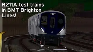 R211A test trains in BMT Brighton Lines