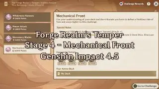 [No-Card TCG 4.5] Stage 4 Forge Realm's Temper - Genshin Impact 4.5