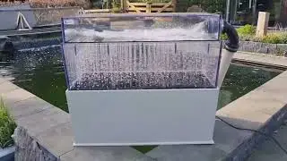 (Bakki) Shower filter with distribution manifold for koi pond demo model