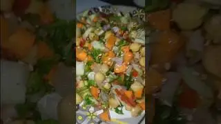 💪HIGH PROTEIN SALAD😋😋 CHANA CHAAT. CHOLE SALAD #song #food #recipe #shorts #cooking #asmr