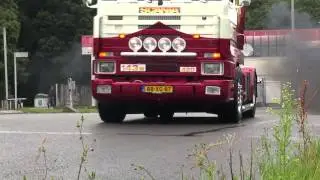 Scania V8 143M smoke Straight Exhaust | P.V. Setten - Terugkomst van uit Truckstar Festival 2015