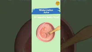 Watermelon juice for 6+ months babies | watermelon puree #babyfood #babynutrition #trending
