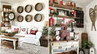 Antique Farmhouse Style Christmas Home Tour