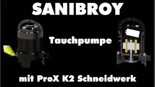 SANIPUMP Tauchpumpe mit Schneidwerk - SFA, Funktion