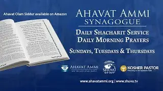 Yom Rhison Shacharit Service with D'var Torah at Ahavat Ammi's