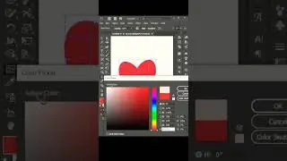 gradient love animation in Adobe illustrator #shorts #love  #illustrator #art