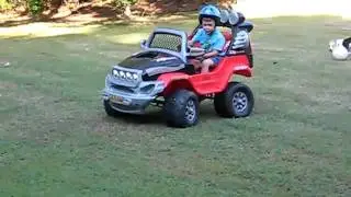 DAMSP RED ROCKET DRIFTING INTO A TREE