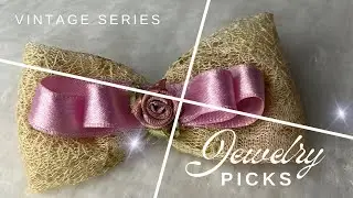 DIY hairclip || bow hair clip || Pinterest inspired jewellery || aesthetic ideas 💡cute jewellery 💕🥰