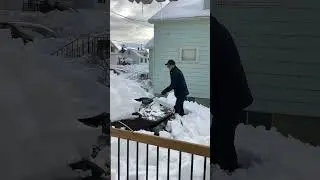 80 year old deals with Cape Breton snowstorm