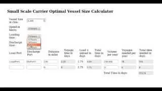 LNG Carriers Optimal Vessel Size Calculator - how to use it