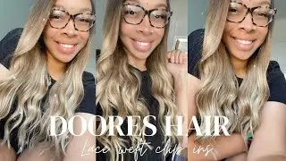 Doores Lace-Weft Clip in Hair Extensions | install & style