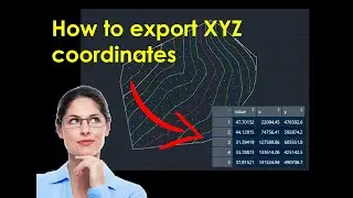 How to export XYZ coordinates #autocad