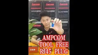 AMPCOM Tool Free RJ45 Plug with CAT6A CA6