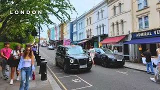 Notting Hill, Portobello Market 🇬🇧 | London Walking Tour