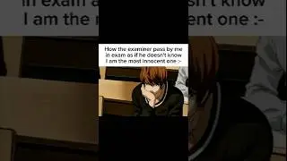 It's not working on me! 😏 #anime #memes #funny #relatable #otaku #deathnote #lightyagami #exam #fypシ