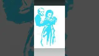 Mother in crisis - noir illustration