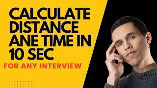Find distance and time in just 10 seconds. Short trick and farmula for any interview