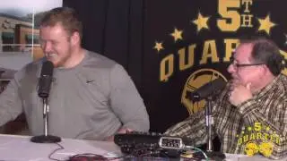 T.J. Lang Behind the Scenes of Packers Pitch Perfect 2 Appearance