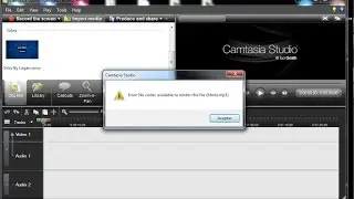 Camtasia Studio 7 / 8 2016 Solution - Error: No codec available to render this File