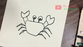 Vẽ con cua bằng ch&igrave; m&agrave;u || Drawing a crab with colored pencils