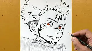 How to draw Sukuna step by step || Easy drawing ideas for beginners || Beginners drawing