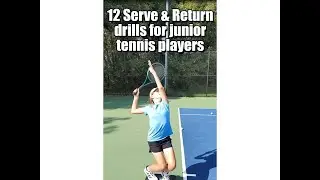 12 Serve & Return drills for junior tennis players🎾#tennis #tennisdrills #tennisserve #tennisplayer