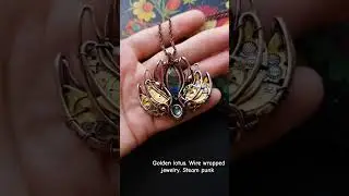Holden lotus flower jewelry. Steam punk.
